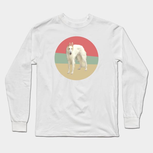 White Greyhound Long Sleeve T-Shirt by TenomonMalke